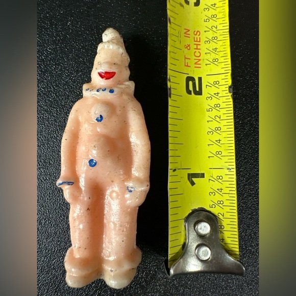 Vintage Wax Clown Candles Set of 5 Party Birthday Cake Toppers 2.5” - Picture 5 of 9